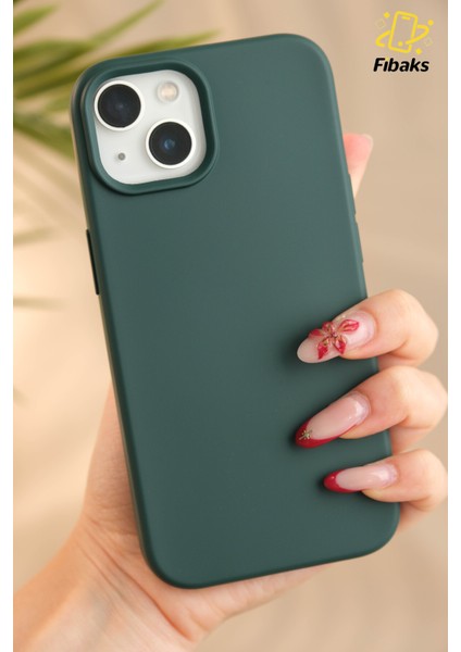 Apple iPhone 15 Kılıf Kadife Lansman Soft Yumuşak Liquid Silikon Kamera Korumalı Kapak