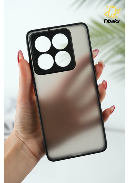 Xiaomi Mi 14T Pro Kılıf Mat Parmak Izi Yapmaz Kamera Korumalı Renkli Tuşlu Sert Silikon Kapak