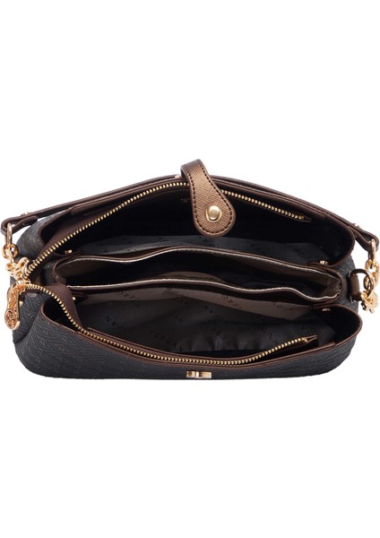 Bronz Print Kadın Omuz Çantası - S1WPR0000802-R7P fırsatları