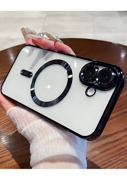 Apple iPhone 16 Plus Kılıf Kamera Lens Korumalı Magsafe Şarj Kilifi Şeffaf Renkli Yumuşak Kapak fiyatları