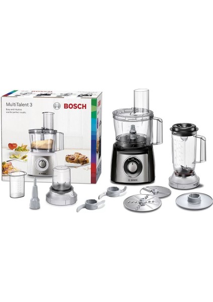 Multitalent Kompakt Mutfak Robotu, 3'ü Bir Arada, Siyah modelleri