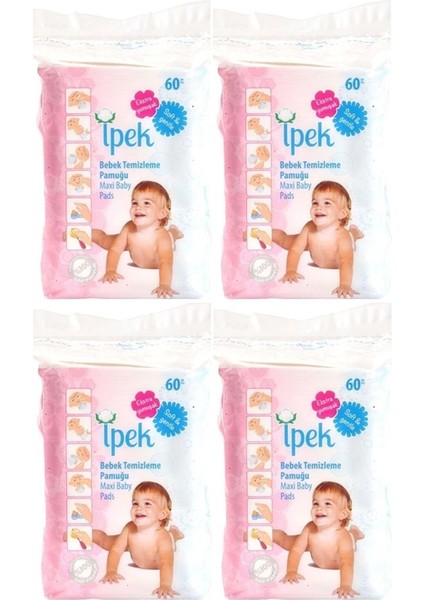Ipek Bebek Temizleme Pamuğu 60X4 (240 Adet)
