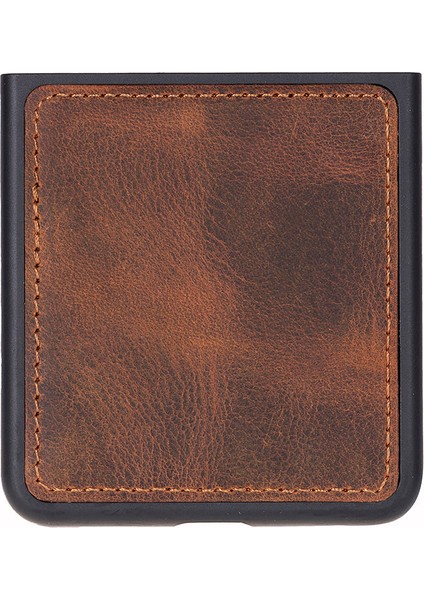 Bloomcase Flex Saddle Brown Hakiki Deri Samsung Galaxy Z Flip 7 Kılıf(6.9"-4.1") fırsatları