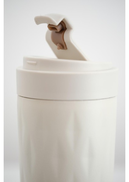 PNG-1167 500ml Flip Kapak Desenli Çelik Mug | 6 Saat Sıcak 12 Saat Soğuk | Sızdırmaz & BPA Free