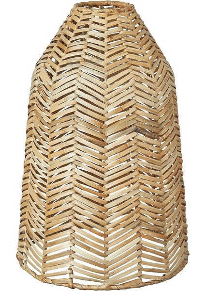 Sarkıt Lamba Abajur Başlığı, Rattan, 29 cm