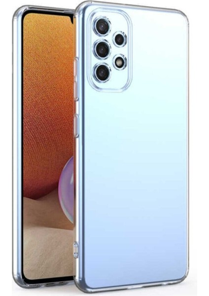 Samsung Galaxy A32 Kılıf 3D kamera Korumalı Şeffaf Yumuşak Süper Silikon Kapak
