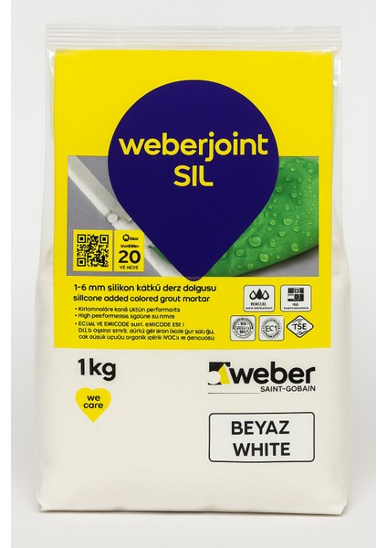 1 kg Silikonlu Derz Dolgu – Suya ve Kirlenmeye Dayanıklı, Yüksek Performanslı Derz Harcı