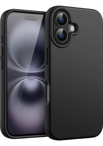 Apple iPhone 16 Kılıf Kadife Lansman Soft Yumuşak Liquid Silikon Kamera Korumalı Kapak