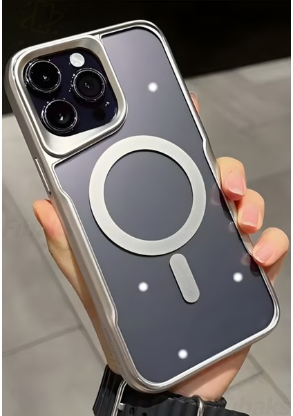 Apple iPhone 12 - 12 Pro Kılıf Prizma Kamera Çıkıntılı Magsafe Şarj Destekli Mat Renkli Şeffaf Kapak fiyatları