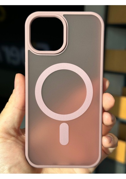 Iphone 13 ve 14 Kılıf Kamera Çıkıntılı Magsafe Şarj Destekli Yumuşak Kenarlı Mat Kapak fırsatları