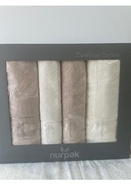 Bambu Hamam Takımı Bej-Krem