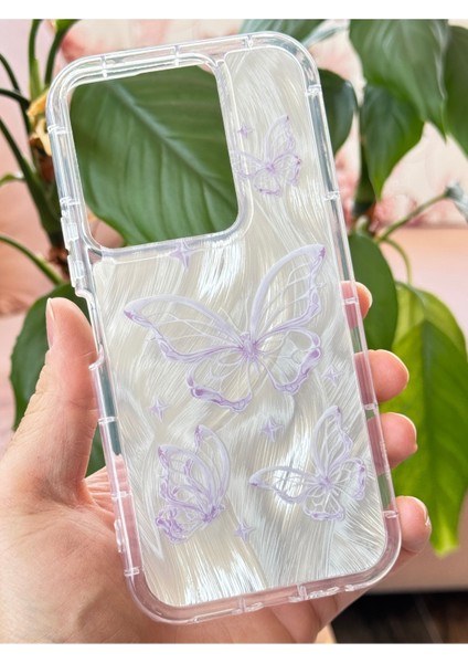 Vivo Y36 Kılıf Parlak Hologramlı Kelebek Desenli Darbe Emici Kamera Çıkıntılı Renkli Silikon indirimleri