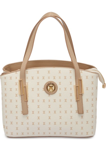 Bej Print Kadın Omuz Çantası - S1WPR0000805-U4A