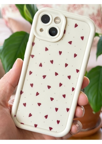 Apple iPhone 13 Kılıf Kamera Korumalı Silikon Renkli Kalp Tasarımlı Kamera Korumalı Silikon Kapak fiyatları