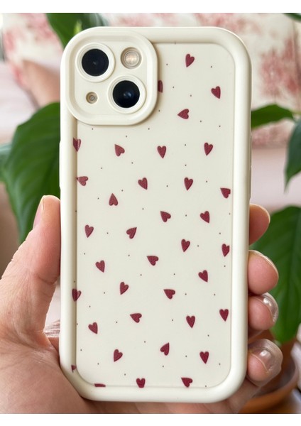 Apple iPhone 13 Kılıf Kamera Korumalı Silikon Renkli Kalp Tasarımlı Kamera Korumalı Silikon Kapak fırsatları