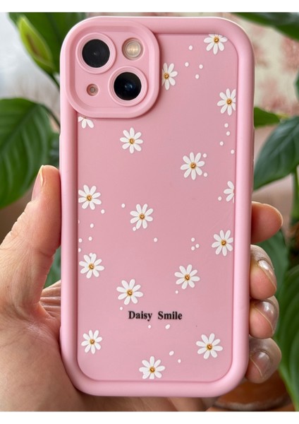 Apple iPhone 13 Kılıf Yumuşak Dokulu Papatya Desenli Yumuşak Kamera Korumalı Silikon Kapak indirimleri