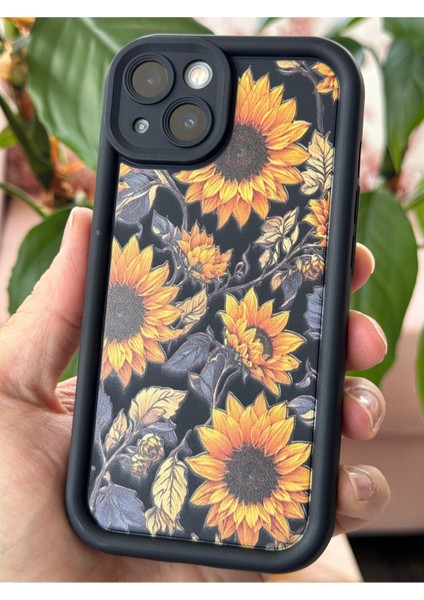 Apple iPhone 13 Kılıf Yumuşak Dokulu Ayçiçeği Desenli Yumuşak Kamera Korumalı Silikon Kapak indirimleri