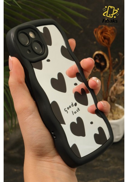 Apple iPhone 13 Kılıf Aynalı Kalp Desenli Yumuşak Kenarlı Kamera Korumalı Silikon Kapak fiyatları