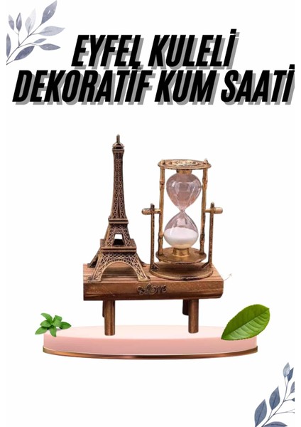 Msa-Shop Paris Eyfel Kulesi Hediyelik Eyfel Retro Kum Saati Dekoratif Eşya