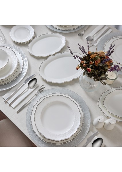 Lace Platin 85 Parça 12 Kişilik Yemek Takımı fiyatları