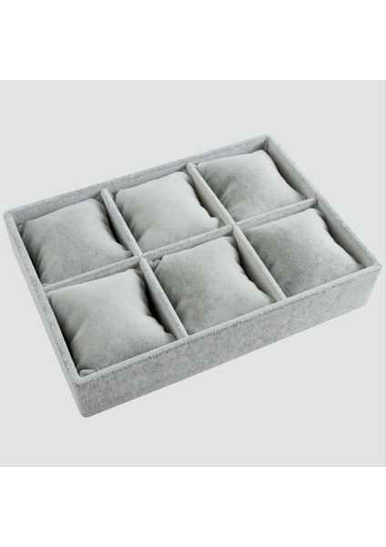 Msa-Shop 6lı Anfora Kumaş Yastıklı Tabla-Gri fiyatları