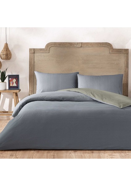 Marwen Ranforce Tek Kişilik Nevresim Takımı Lacivert