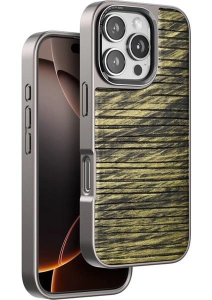 Bfs iPhone 16 Pro Max Wave Kapak - Koyu Kahve