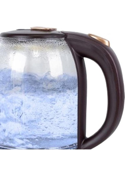 Renkli LED Işıklı Cam Kettle, Şık ve Modern Su Isıtıcı