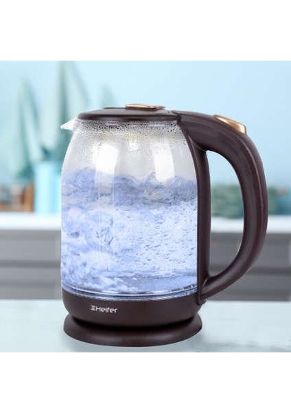 Renkli LED Işıklı Cam Kettle, Şık ve Modern Su Isıtıcı modelleri