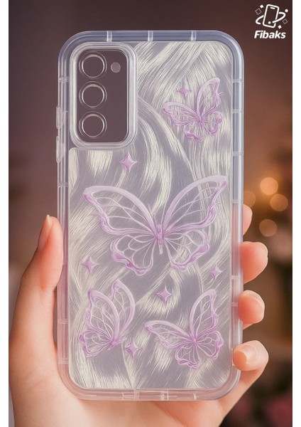 Samsung Galaxy S20 Fe Kılıf Sök Tak Kamera Korumalı Parlak Hologramlı Kelebek Desenli Darbe Emici fiyatları