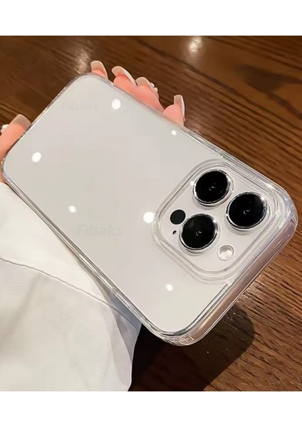iPhone 14 Pro Max Kılıf 3D kamera Korumalı Şeffaf Yumuşak Süper Silikon Kapak