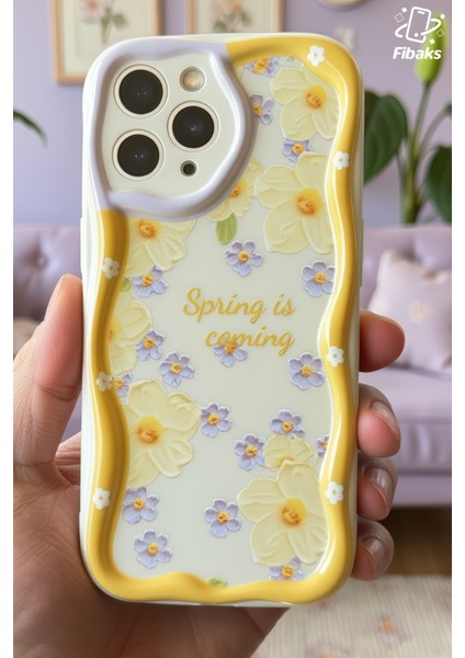 Apple iPhone 15 Pro Max Uyumlu Kılıf Tasarımlı Desenli Kamera Korumalı Papatya Çiçek Renkli Silikon Kapak fırsatları
