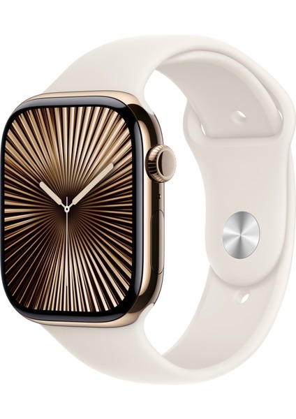 Watch Seri 10 42MM (Gps + Cellular) Titanyum Kasa Altın MX073TU/A - Yenilio Yenisi