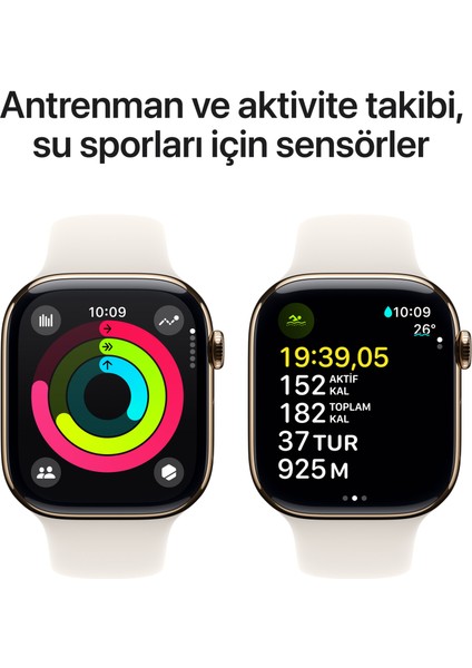 Watch Seri 10 42MM (Gps + Cellular) Titanyum Kasa Altın MX073TU/A - Yenilio Yenisi fırsatları