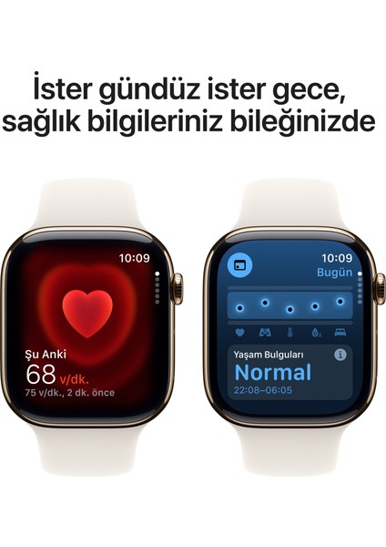 Watch Seri 10 42MM (Gps + Cellular) Titanyum Kasa Altın MX073TU/A - Yenilio Yenisi indirimleri