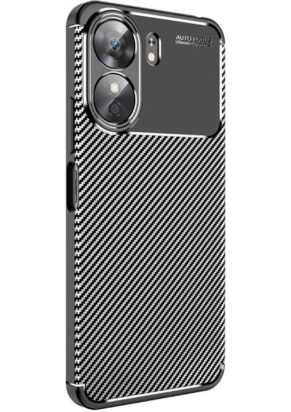 Xiaomi Redmi 13C Kılıf Kamera Çıkıntılı Karbon Fiber Desenli Renk Atmaz Koruyucu Kapak