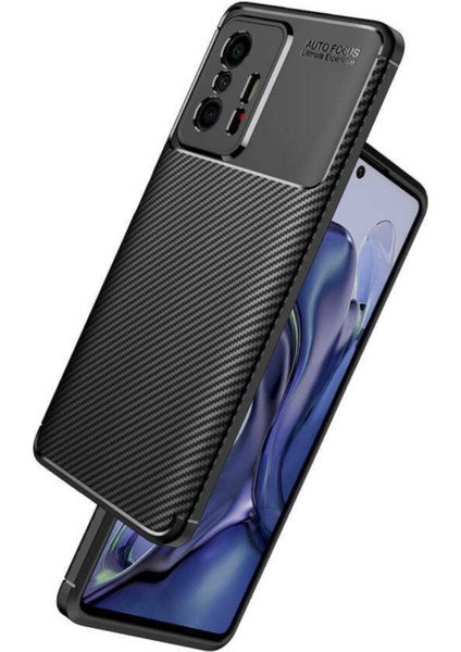 Xiaomi Mi 11T Kılıf Rugged Armor Darbe Emici Uzun Ömürlü Dayanıklı Parmak İzi Yapmaz Karbon Tasarım Negro Silikon Kapak fırsatları