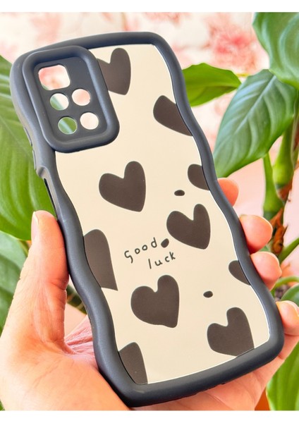 Xiaomi Redmi 10 2022 Uyumlu Kılıf Aynalı Kalp Desenli Yumuşak Kenarlı Kamera Korumalı Silikon Kapak fırsatları