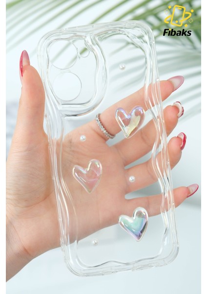 Realme 10 4g Kılıf 3D Kalpli Inci Tasarımlı Desenli Kamera Korumalı Şeffaf Silikon Kapak fırsatları