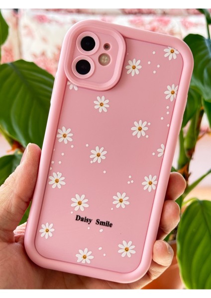Apple iPhone 11 Kılıf Yumuşak Dokulu Papatya Desenli Yumuşak Kamera Korumalı Silikon Kapak fiyatları