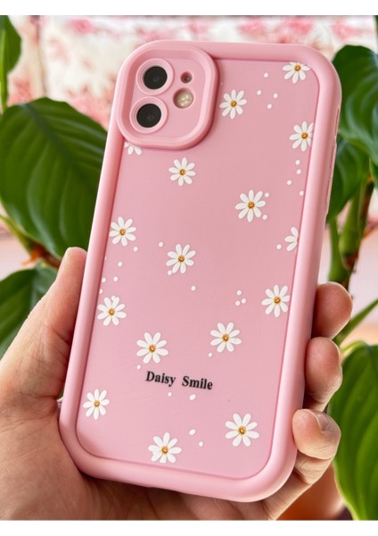 Apple iPhone 11 Kılıf Yumuşak Dokulu Papatya Desenli Yumuşak Kamera Korumalı Silikon Kapak indirimleri