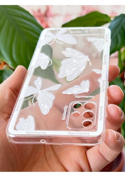 Samsung Galaxy A71 Kılıf Şeffaf Kelebek Tasarımlı Desenli Kamera Korumalı Yumuşak Silikon Kapak modelleri
