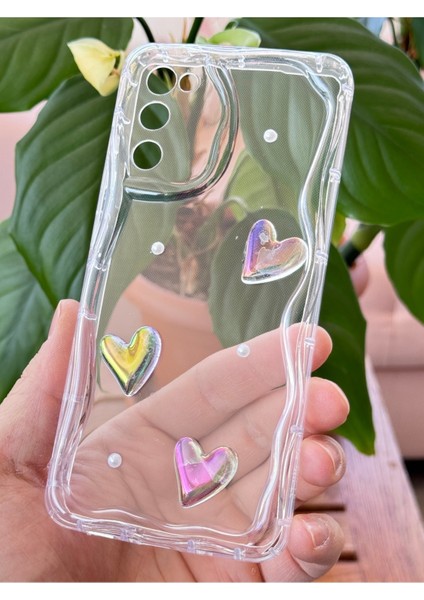 Samsung Galaxy S20 Fe Kılıf 3D Kalpli Inci Tasarımlı Desenli Kamera Korumalı Şeffaf Silikon Kapak indirimleri