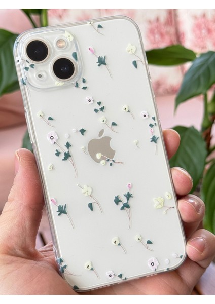 Apple iPhone 14/13 Uyumlu Kılıf Tasarımlı Desenli Kamera Korumalı Şeffaf Çiçek Esnek Yumuşak Silikon Kapak indirimleri