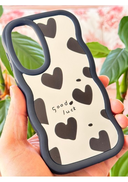 Samsung Galaxy S20 Fe Kılıf Aynalı Kalp Desenli Yumuşak Kenarlı Kamera Korumalı Silikon Kapak