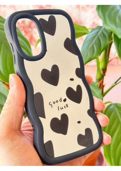 Samsung Galaxy S20 Fe Kılıf Aynalı Kalp Desenli Yumuşak Kenarlı Kamera Korumalı Silikon Kapak