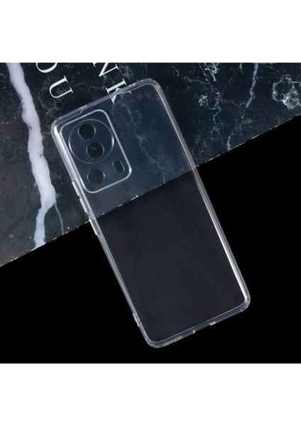 Xiaomi Mi 13 Lite Kılıf Kamera Korumalı Renksiz Şeffaf Esnek Silikon Kapak