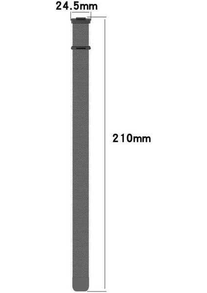 Huawei Watch Fit 2 Uyumlu Metal Hasır Örgü Mıknatıslı Milano Loop Kordon