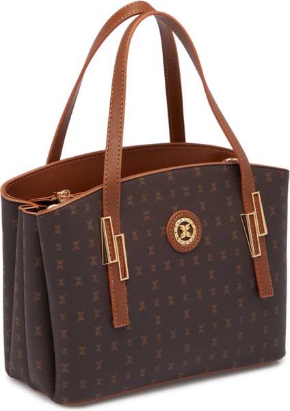 Kahve Print Kadın Omuz Çantası - S1WPR0000805-T4J fiyatları