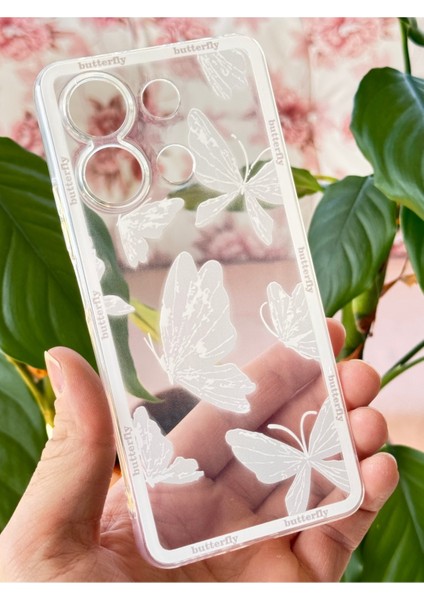 Xiaomi Redmi Note 13 Pro 5g Kılıf Şeffaf Kelebek Tasarımlı Desenli Kamera Korumalı Yumuşak Kapak modelleri